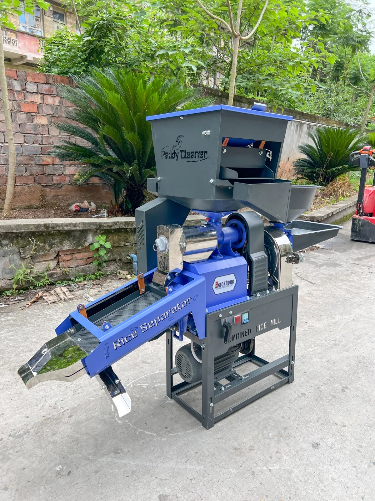 5-in-1 Rice Milling Machine Side View